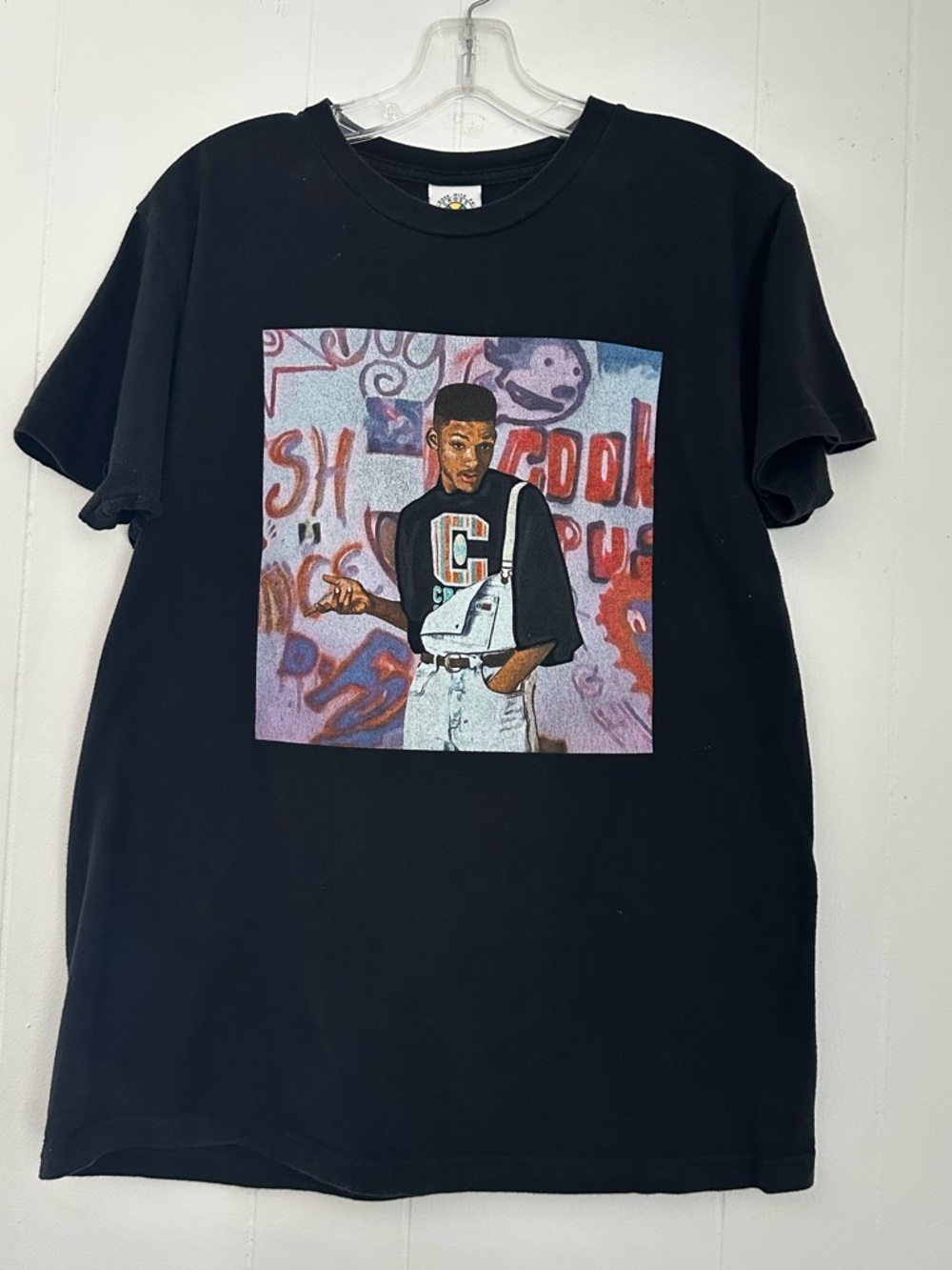 Vintage Cross Colours Fresh Prince Of Bel Air 90s  T Shirt  Black Size Medium